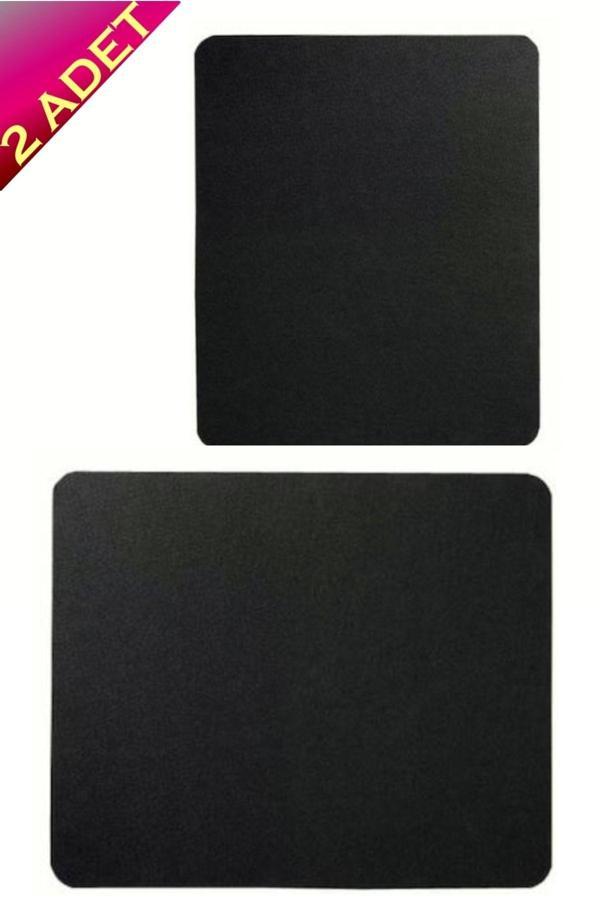 Usin 2 Adet Siyah Düz Optik Bilgisayar Notebook Mouse Pad - Image 1