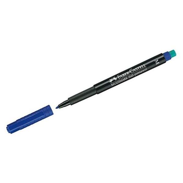 Faber-Castell Asetat Kalemi Permanent M Seri Mavi 15 25 51 (10 Lu Paket) - Image 1