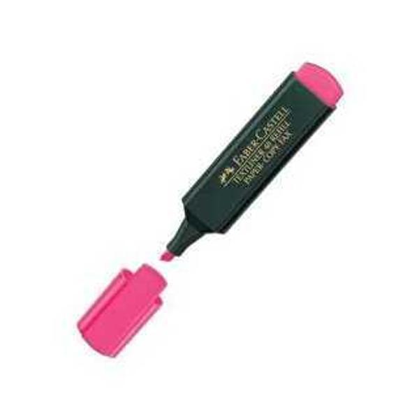Faber-Castell Fosforlu Kalem (İşaret Kalermi) Pembe 15 48 28 (10 Lu Paket) - Image 1