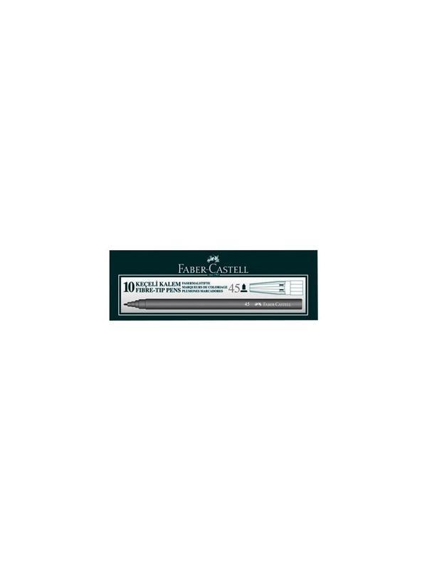 Faber-Castell Keçeli Kalem Siyah 5061 155002 (10 Lu Paket) - Image 1