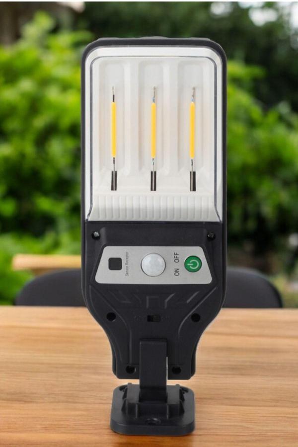 Usin Cob Ledli Uzaktan Kumandalı Sensörlü Güneş Enerjili Solar Bahçe Sokak Duvar Aydınlatma Armatürü - Image 1
