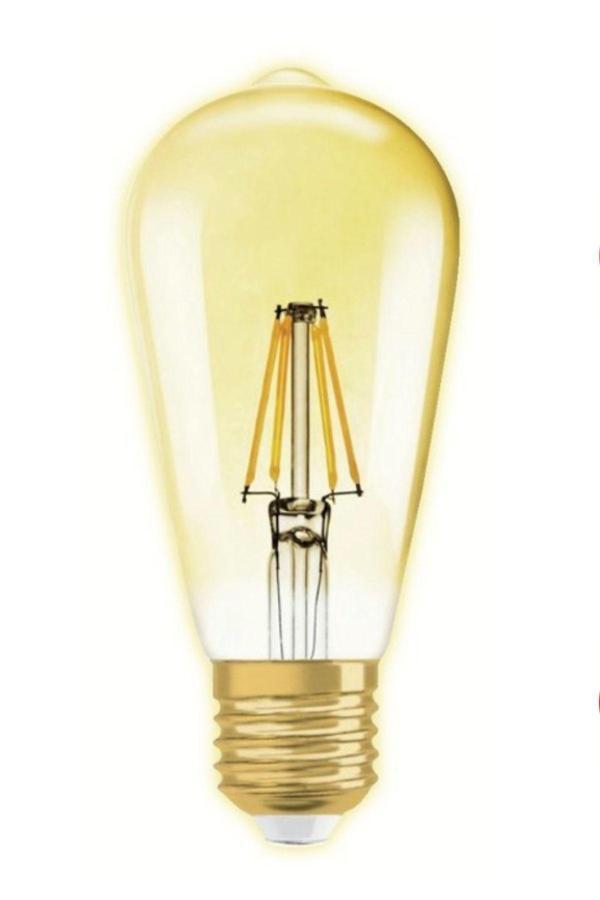 Usin 6 W E 27 Duy 500 Lümen Dekoratif Rustıc Vintage Altın Rengi Led Ampul  2700K Sarı Işık Avize Lambası - Image 1