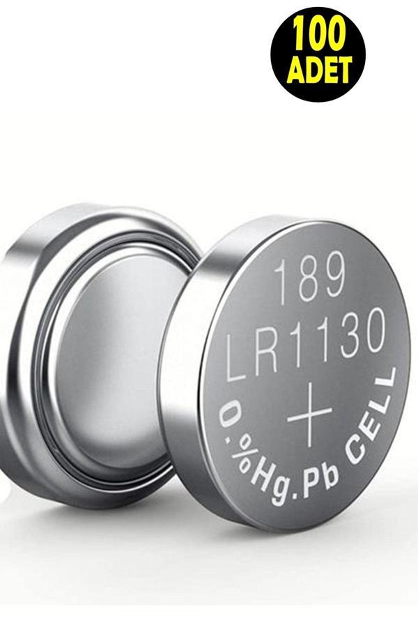 Usin 100 Adet Alkaline 189 V10Ga Lr54 Ag10 Sr Lr 1130 389 Düğme Pil (Terazi-Saat-Baskül Pili) - Image 1