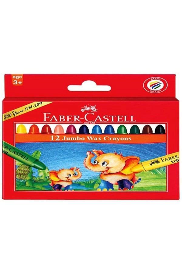 Faber-Castell Süper Yıkanabilir Mum Boya 12 Renk 5281120040 - Image 1