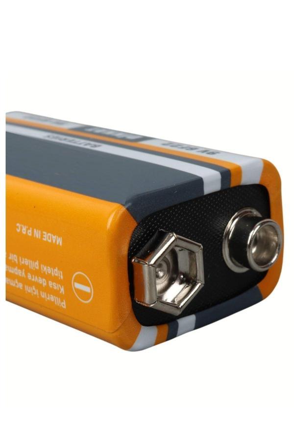 Usin 9 Volt Pil - 9V Oyuncak Araba Drone Kumanda Pili -9Volt Çift Başlı Kare Pil - Image 1