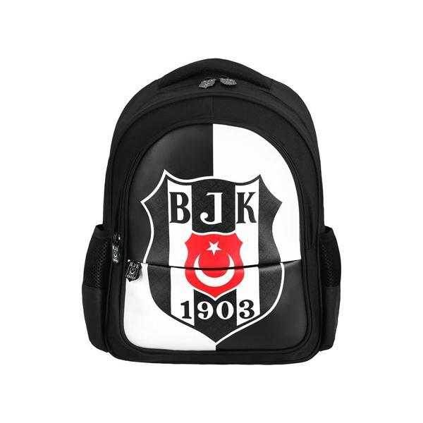 Me Okul Sırt Çantası Beşiktaş Bjk 1903 Logo Desenli Suni Deri 25360 - Image 1