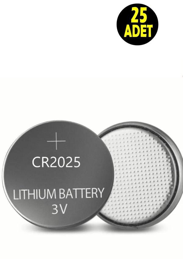 Usin 25 Adet 3 Volt Cr2025  Lityum Para Pil (Dl2025 Cr 2025 Bios-Kepenk-Kumanda Terazi Düğme Lithum Pili) - Image 1