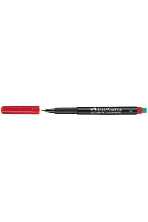 Faber-Castell Asetat Kalemi Permanent S Seri Kırmızı 15 23 21 (10 Lu Paket) - Image 1