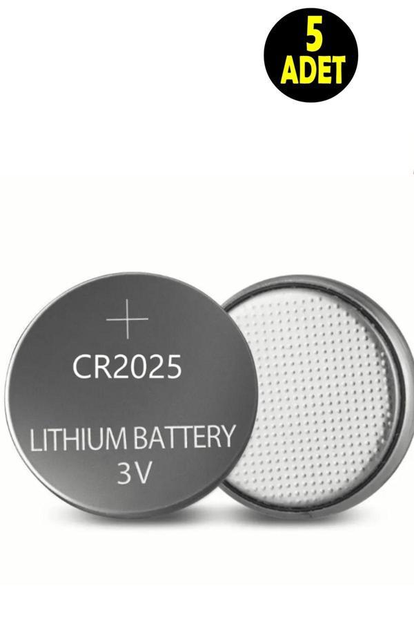 Usin 5 Adet 3 Volt Cr2025  Lityum Para Pil (Dl2025 Cr 2025 Bios-Kepenk-Kumanda Terazi Düğme Lithum Pili) - Image 1