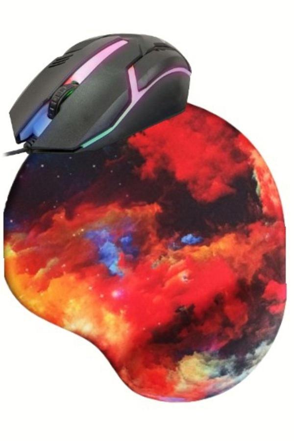 Usin Led Işıklı 3D Gaming Tip Kablolu Mouse Bilgisayar Faresi - Image 1