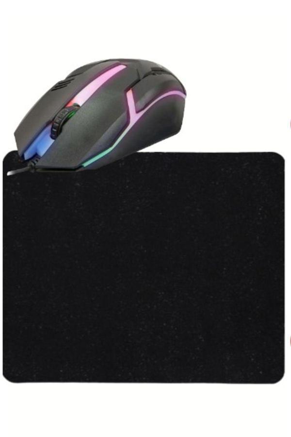 Usin Led Işıklı 3D Gaming Tip Kablolu Mouse Bilgisayar Faresi Notebook Pc Windows  Uyumlu Oyuncu Mause - Image 1