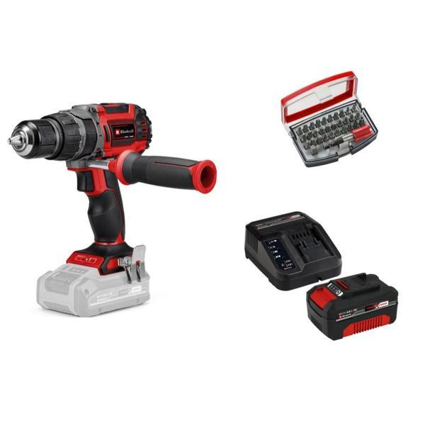 Einhell Tp-Cd 18/60 Li-I Bl Solo +1 x 4 Ah Akü ve 32 Parça Bits Uç Seti - Image 1