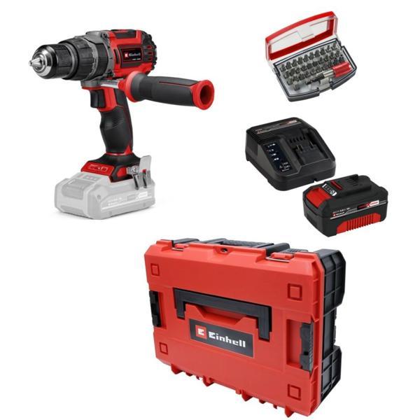Einhell Tp-Cd 18/60 Li-I Bl Solo +1 x 4 Ah Akü ve 32 Parça Bits Uç Seti (Çantalı) - Image 1