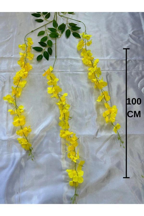 Yapay Sarkan Akasya Çiçeği 80-110 Cm SARI TEK ADET - Image 1