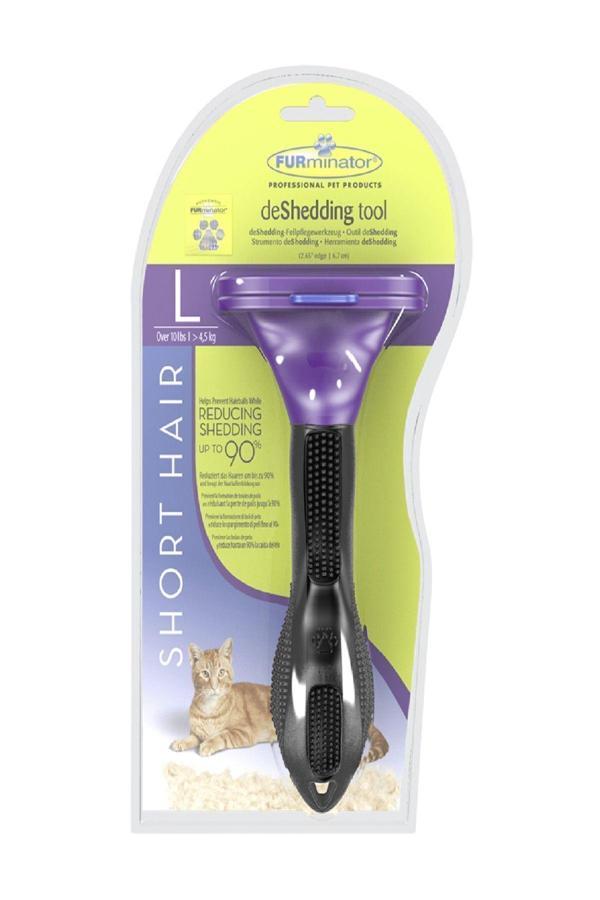 Furminator Short Hair Kısa Tüylü Kedi Tarağı Large - Image 1