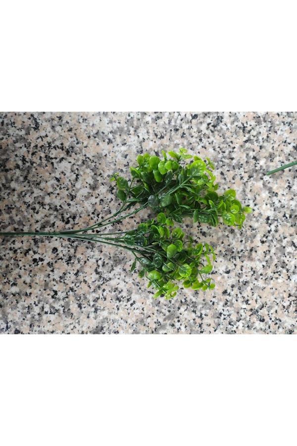 YASİMA1 ADET  MİNİK YAPRAKLI YEŞİL  YAPAY ÇİÇEK EV DEKORASYON ARANJMAN DEKOR BALKON 30 CM - Image 1