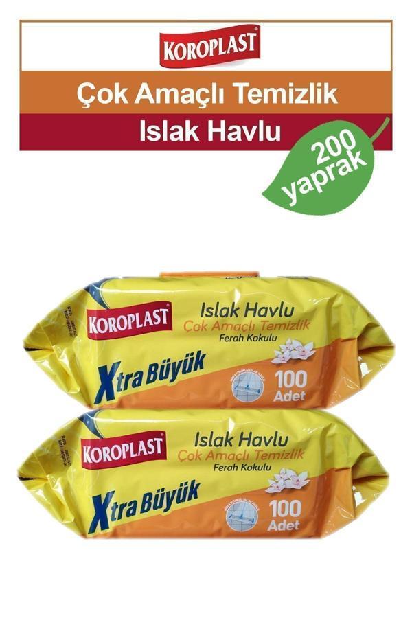 Çok Amaçlı Islak Temizlik Havlusu Ferah Kokulu 200 adet - Image 1