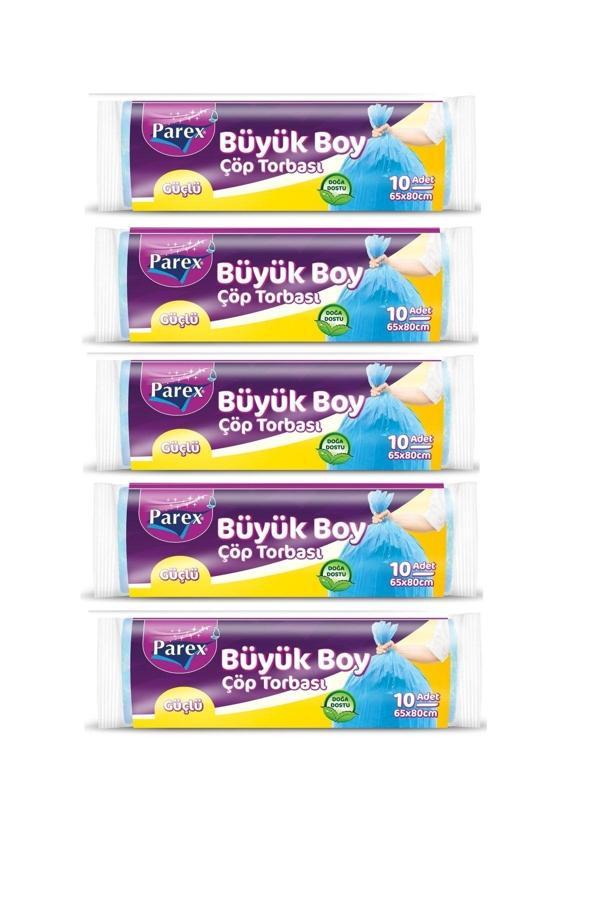 Güçlü Çöp Torbası Büyük Boy 10'lu X5 Adet - Image 1