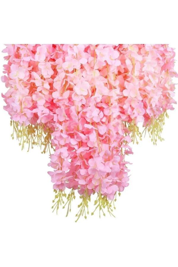 AKASYA  5 DAL PEMBE DEKOR NİSAN DOĞUM GÜNÜ BALKON SÜSÜ - Image 1