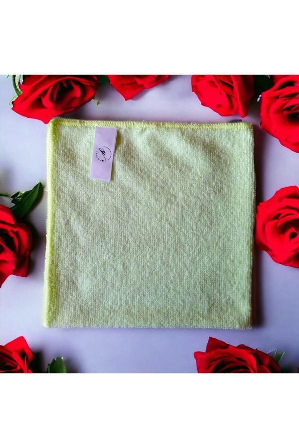 Mikrofiber Temizlik Bezi Sarı 1 Adet Ev Ve Cam T6emizliği Araba Tezgahüstü Temizliği - Image 1