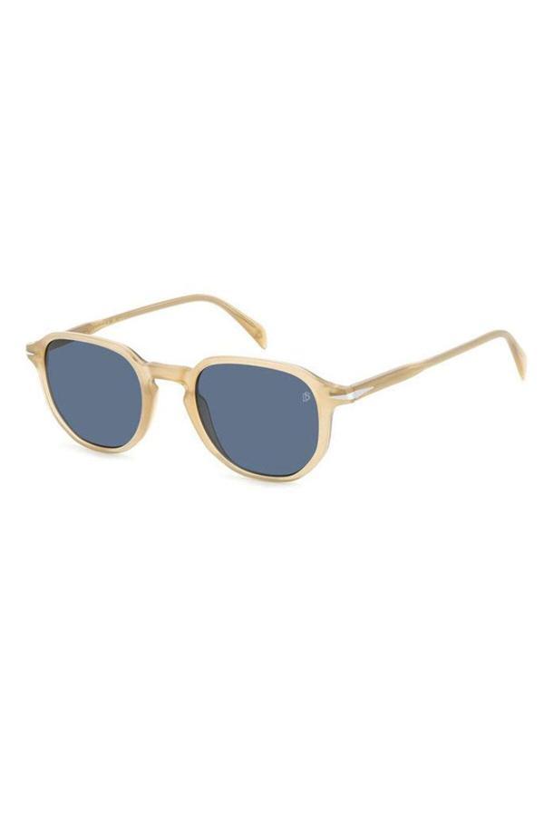 David Beckham Unisex Krem-Füme Organik (Uv) Cam Kemik Kapalı Çerçeve Tasarım Güneş Gözlüğü Db1140/S Hamku 50-22 - Image 1