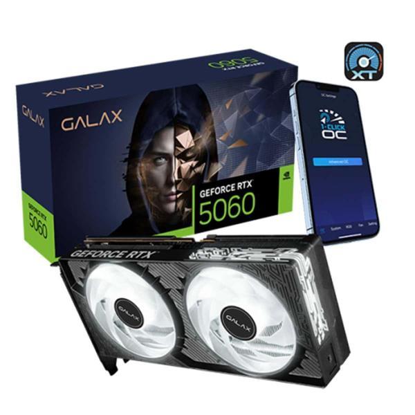 GALAX GeForce RTX 5060 1-Click OC 8GB GDDR7 128 Bit DLSS 4 Ekran Kartı (56NSN8MDDCOC) - Image 1