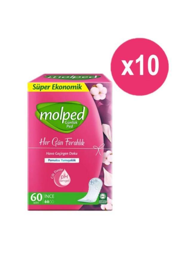 Her Gün Ferahlık Günlük Ped 600 Adet (60'lı x10 Adet 1 Koli) - Image 1