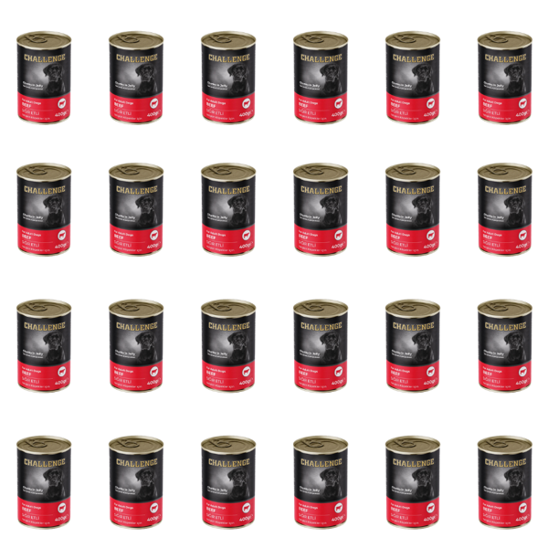 Challenge Pate Sığır Etli Yetişkin Köpek Konservesi 400 gr (24 Adet) - Image 1