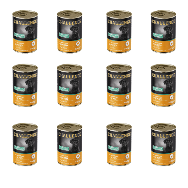 Challenge Tavuklu Yetişkin Köpek Konservesi 400 gr (12 Adet) - Image 1