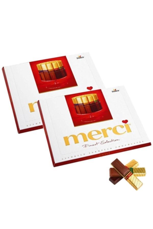 Merci Kırmızı Storck Finest Selection Hediye Çikolata 250 G X2 - Image 1