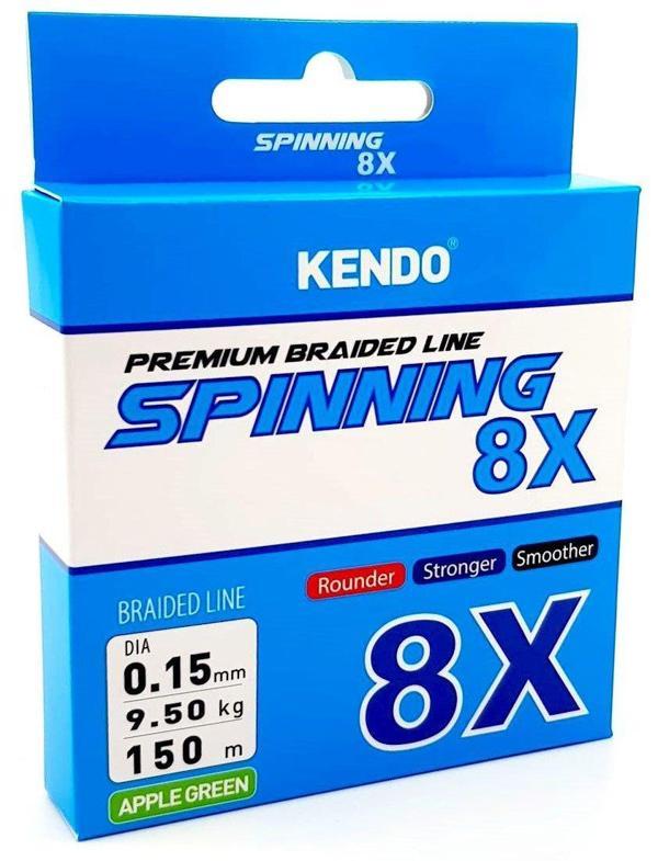 Kendo Spinning 8X Fighting 150 mt Örgü ip (Apple Green) - Image 1