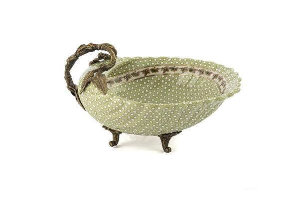 Mikasa Moor Yeşil Kuşlu Dek Tabak 23x19x13cm - Image 1