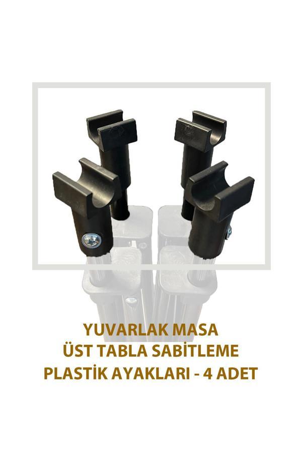 Yuvarlak Masa için üst tabla ayak plastikleri - 4 adet  - Image 1