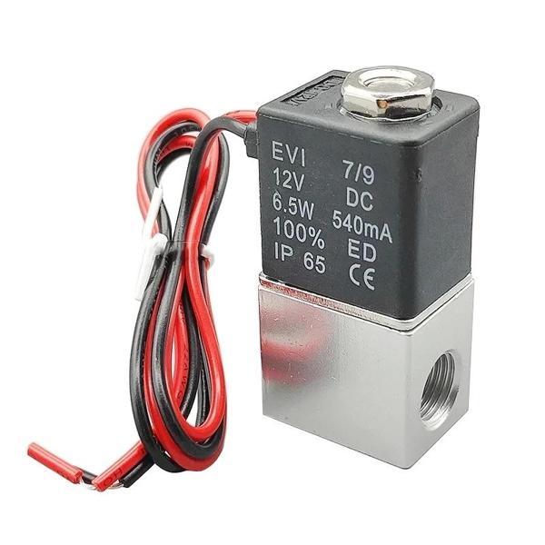 12V Solenoid Valf- 2 Konumlu 2 Yönlü Pnömatik Valf Vana -2v025-08 - Image 1