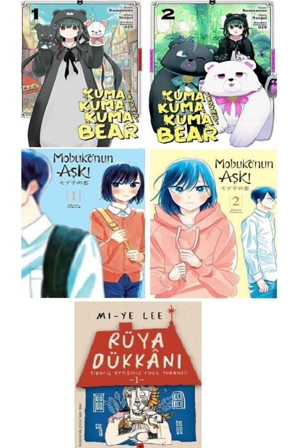 Kuma Kuma Kuma Bear 1-2 Mobuko'Nun Aşkı 1-2 + Rüya Dükkanı Kitabı Hediye - Beyaz Balina Yayınları - Image 1