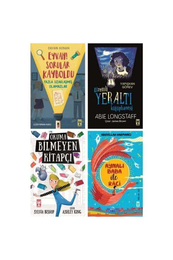 9-12 Yaş Arası Okuma Kitapları 4 Kitap Set - Gizemli Yeraltı Kütüphanesi - Okuma Bilmeyen Kitapçı - Timaş İlk Genç - Image 1
