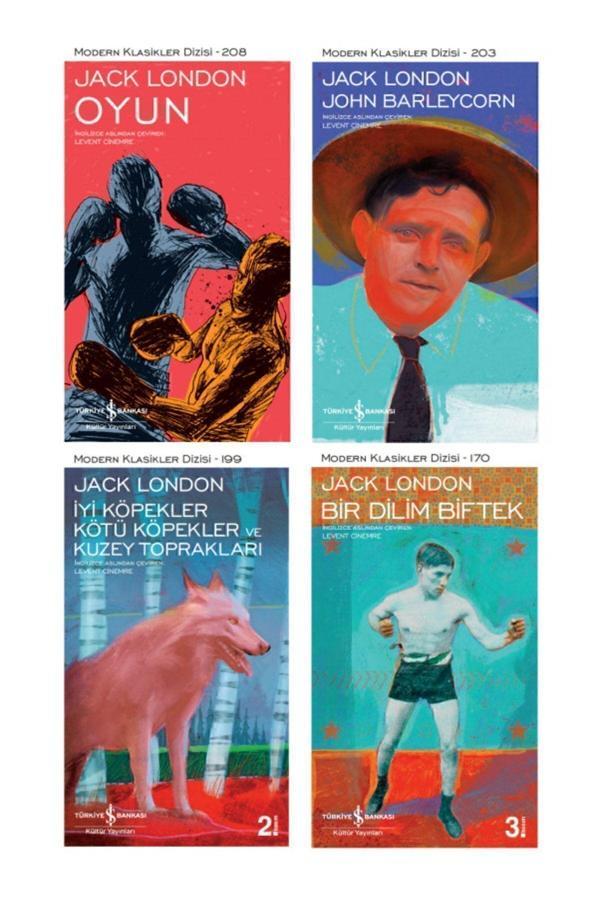 Jack London 4 Kitap Set Oyun - John Barleycorn - Iyi Köpekler - Bir Dilim Biftek - İş Bankası Kültür Yayınları - Image 1