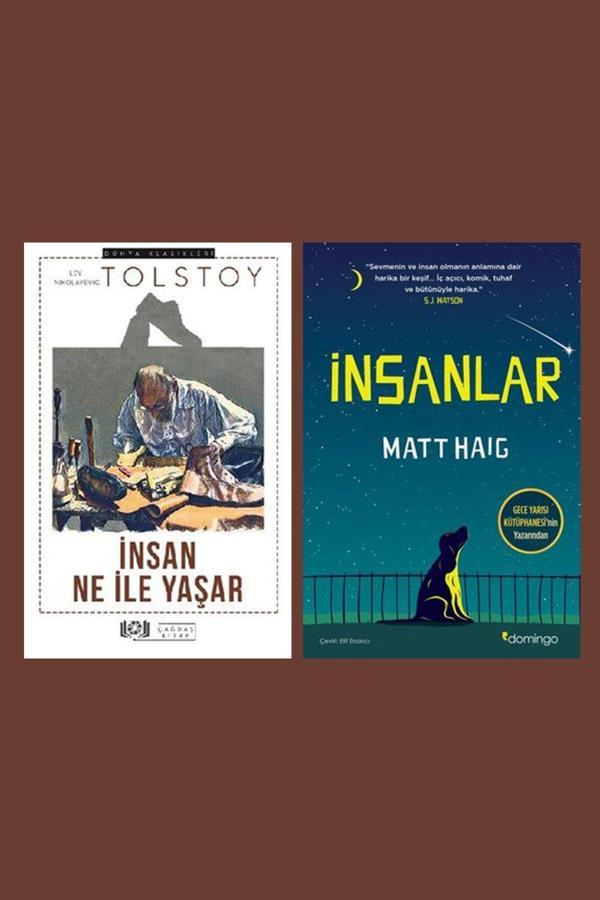 Çağdaş Kitap Insan Ne Ile Yaşar - Insanlar 2 Kitap Set - Çağdaş Kitap - Image 1
