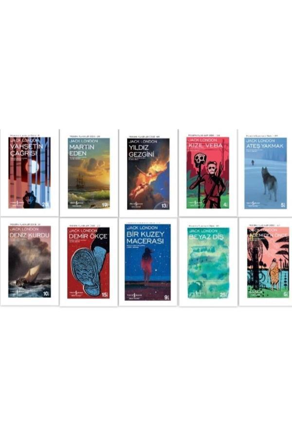Jack London Set Martin Eden Beyaz Diş Kızıl Veba Bir Kuzey Macerası Yıldız Gezgini 10 Roman Seti - İş Bankası Kültür Yayınları - Image 1