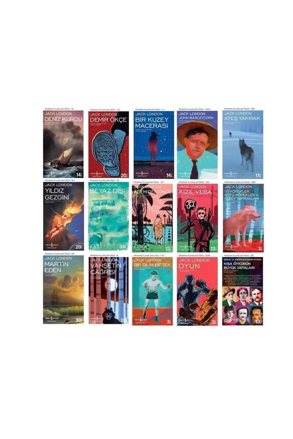 Jack London Tüm Kitapları 15 Kitap - İş Bankası Kültür Yayınları - Image 1