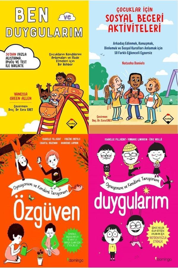 Ben Ve Duygularım+Çocuklar İçin Sosyal Beceri Aktiviteleri+Özgüven+Duygularım 4 Kitap Set - Buzdağı Yayınevi - Image 1