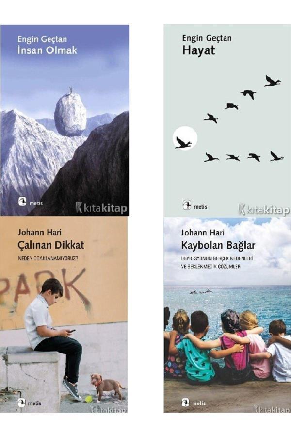 İnsan Olmak - Hayat - Çalınan Dikkat - Kaybolan Bağlar - Johann Hari - Engin Geçtan 4 Kitap Set - Kronik Kitap - Image 1