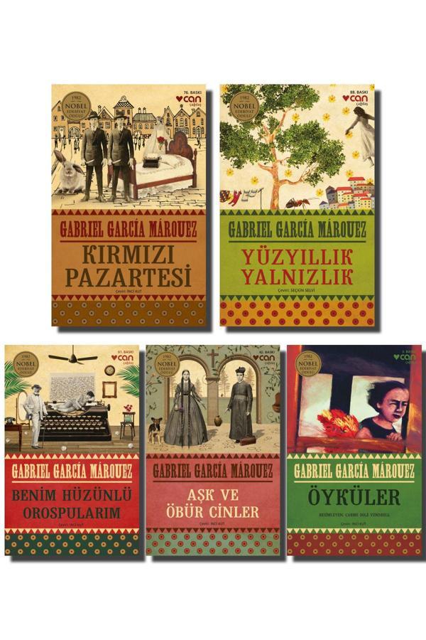 Kırmızı Pazartesi - Yüzyıllık Yalnızlık - Aşk Ve Öbür Cinler - Gabriel Garcia Marquez Set (5 Kitap) - Can Yayınları - Image 1