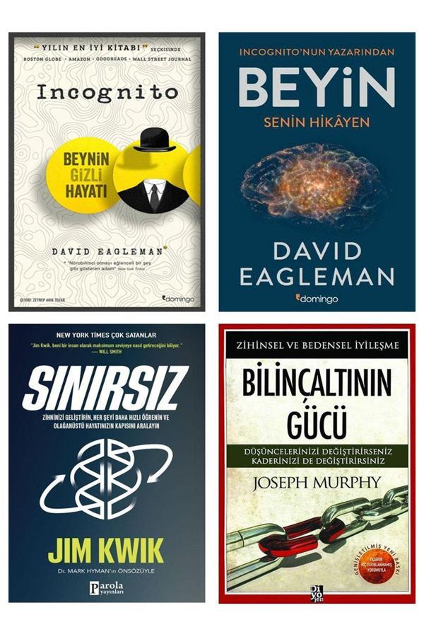 Sınırsız Jim Kwik Bilinçaltının Gücü Joseph Murphy Beyin David Eagleman İncognito Beynin Gizli Hayat - Domingo Yayınevi - Image 1