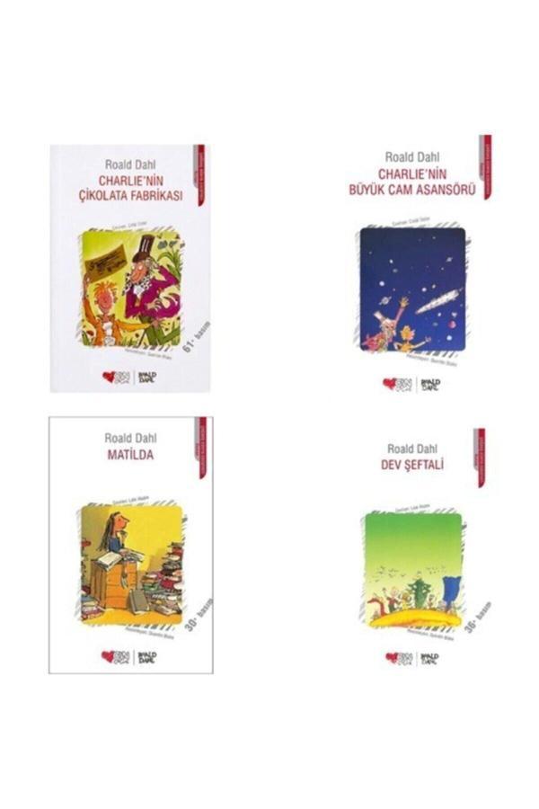 Charlie'Nin Çikolata Fabrikası - Matilda - Dev Şeftali - Charlie'Nin Büyük Cam Asansörü - 4 Kitap - Can Yayınları - Image 1