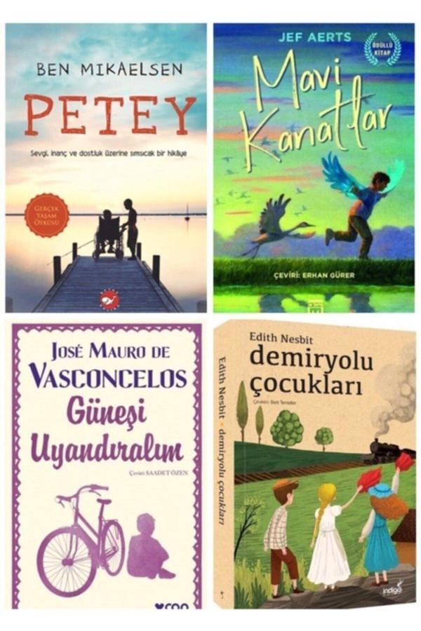 Petey - Mavi Kanatlar - Güneşi Uyandıralım - Demiryolu Çocukları 4 Kitap Set - Can Yayınları - Image 1