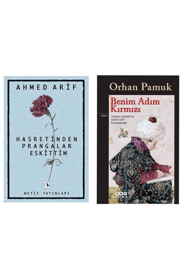 Hasretinden Prangalar Eskittim - Ahmed Arif - Benim Adım Kırmızı - Orhan Pamuk - Metis Yayınları - Image 1