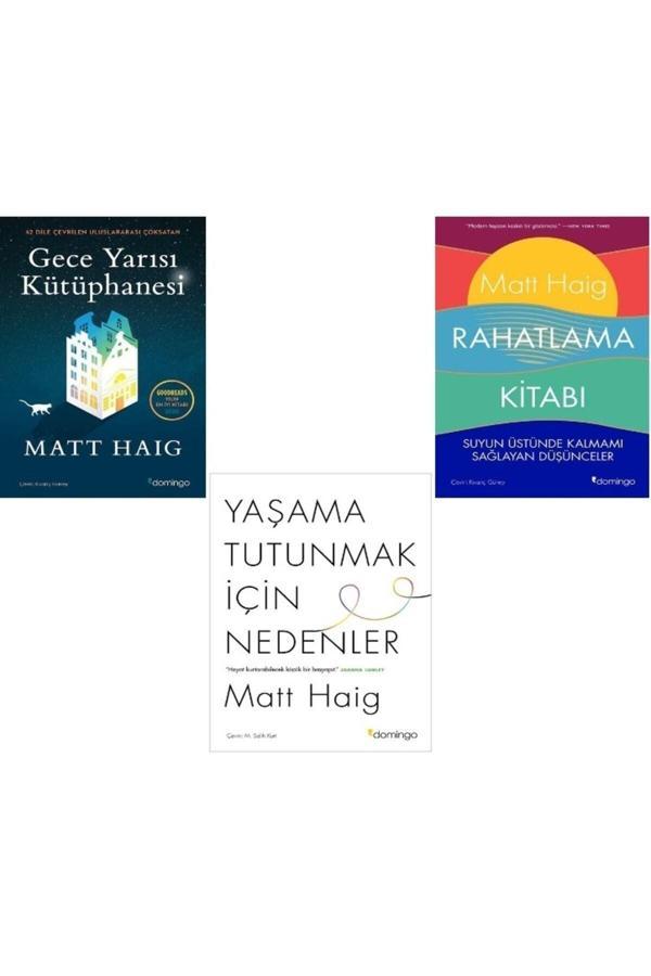 Gece Yarısı Kütüphanesi - Rahatlama Kitabı - Yaşama Tutunmak Için Nedenler 3 Kitap - Matt Haig - Domingo Yayınevi - Image 1