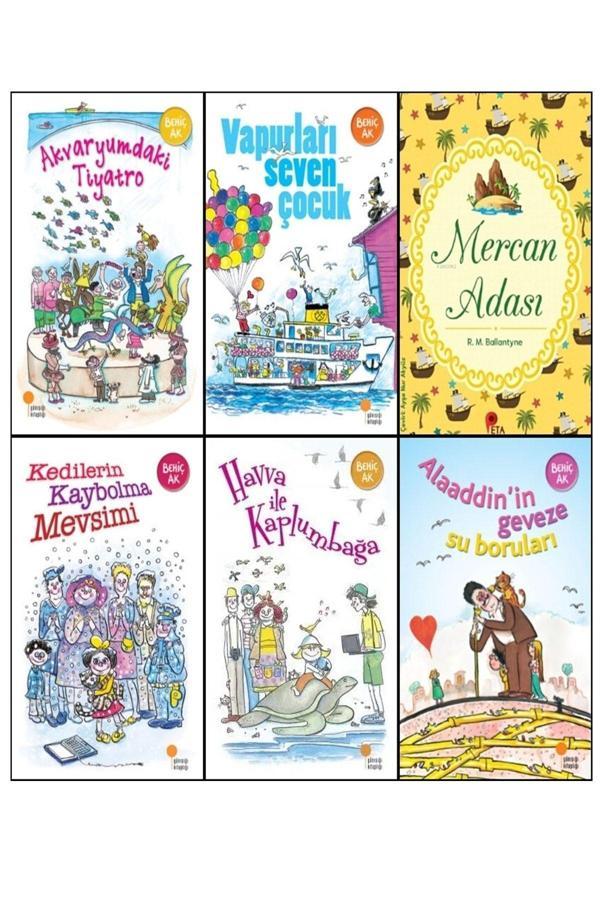 Gülümseten Öyküler Dizisi (5 Kitap) + Mercan Adası Hediye Kedilerin Kaybolma Mevsimi + 4 Kitap - Günışığı Kitaplığı - Image 1