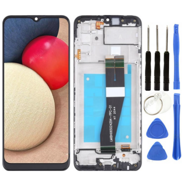 TE Samsung A02S A025F Uyumlu Çıtalı Lcd Ekran + Tamir Seti - Image 1